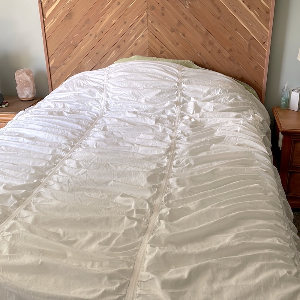 white duvet cover